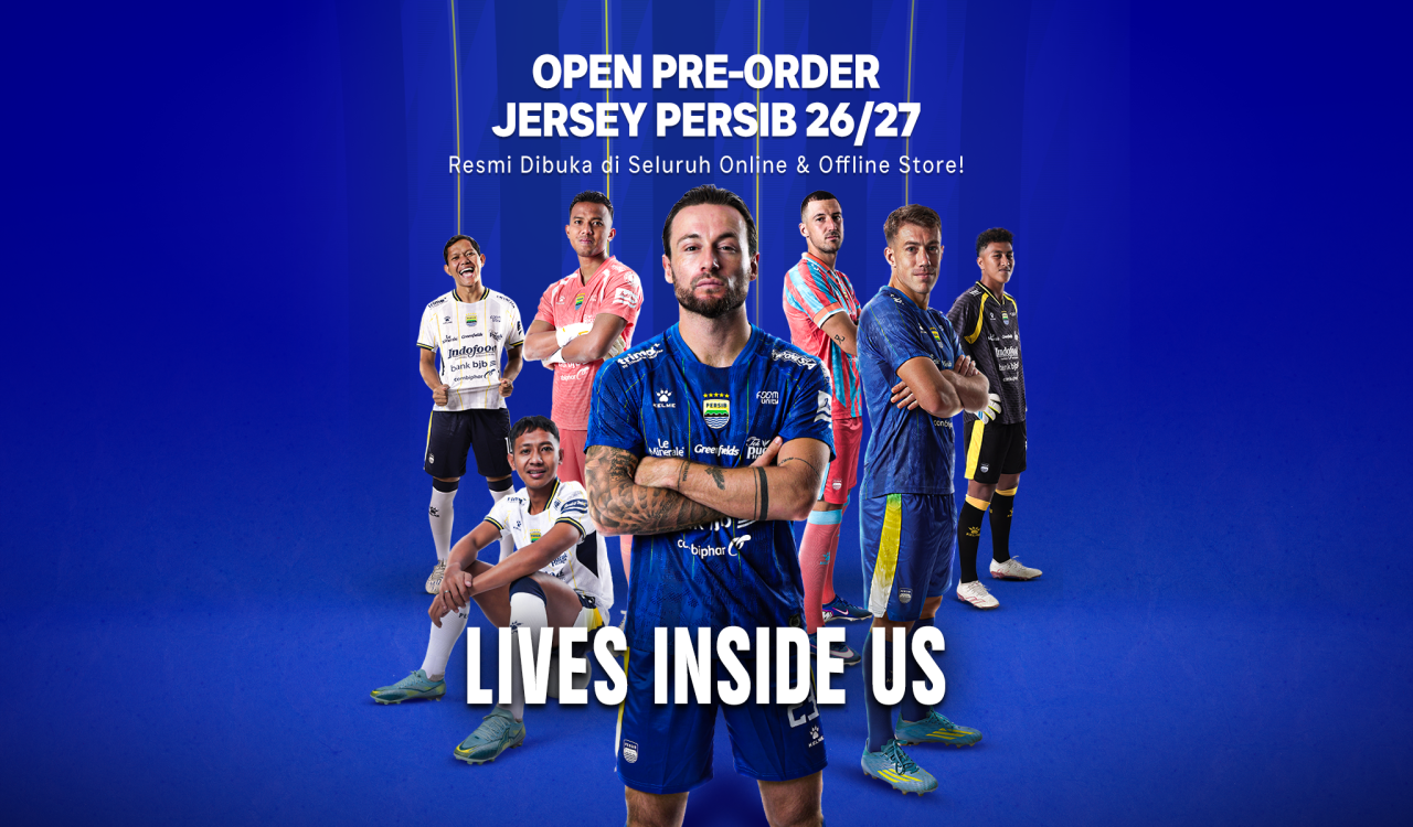 Pre Order Jersey Persib 202627 Dibuka Offline Dan Online