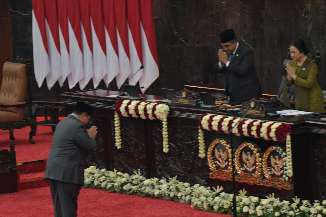 : Presiden Prabowo dalam Sidang Tahunan MPR RI dan Sidang Bersama DPR RI-DPD RI di Jakarta. (foto: Amiri Yandi/InfoPublik/KPM Kemkomdigi).