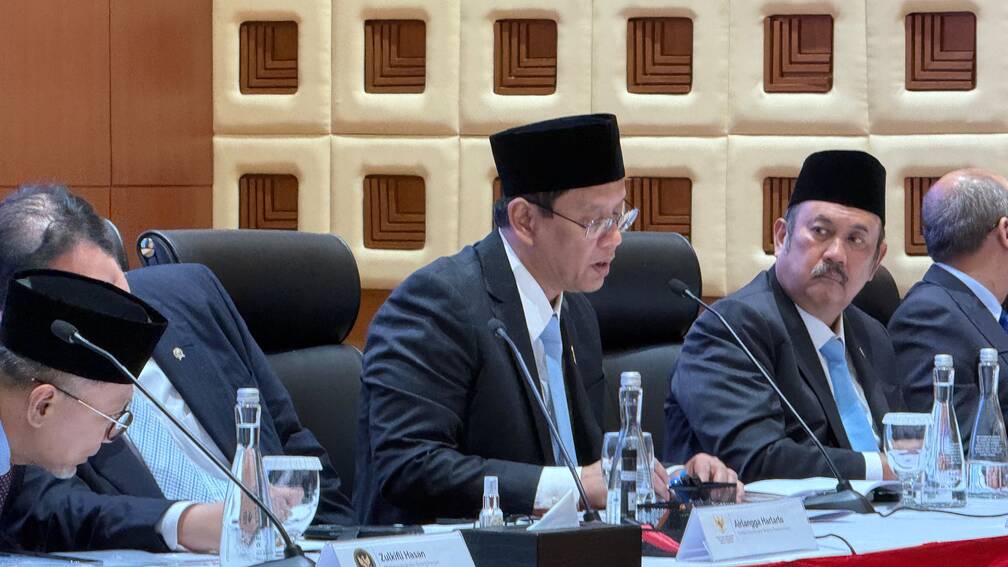 : Menkeu Purbaya Yudhi Sadewa dalam konferensi pers penjelasan RAPBN 2027 di Jakarta, Jumat (14/8/2026). (Foto: Ismadi Amrin/InfoPublik)