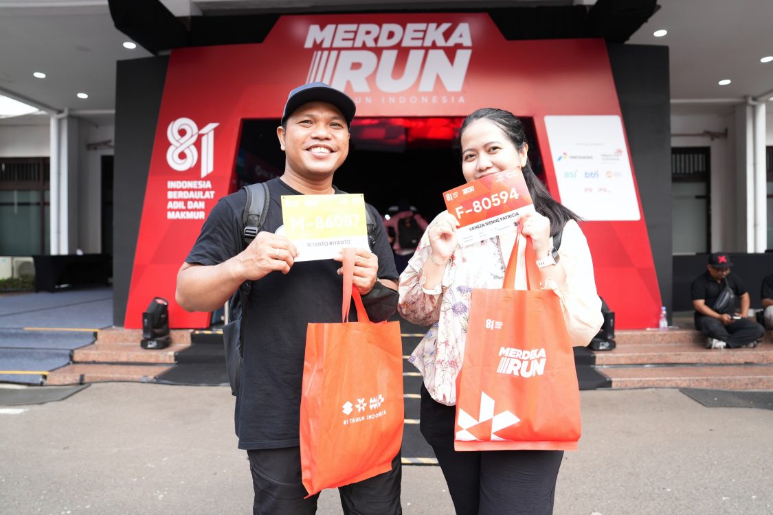 : Antusiasme menyambut HUT ke-81 Kemerdekaan RI membuat pasangan suami istri asal Semarang, Jawa Tengah, rela mengambil cuti kerja dan berjibaku mendapatkan tiket Merdeka Run 2026. Keduanya bahkan menyiapkan strategi khusus agar bisa lolos dalam persaingan pendaftaran daring./Foto Humas Kemenpora