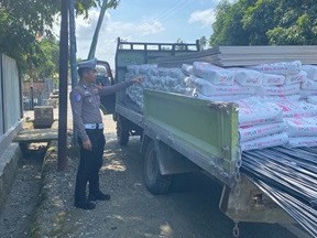 Respons Cepat Aduan Warga, Satlantas Polres Morowali Tindak Truk Tanpa Terpal