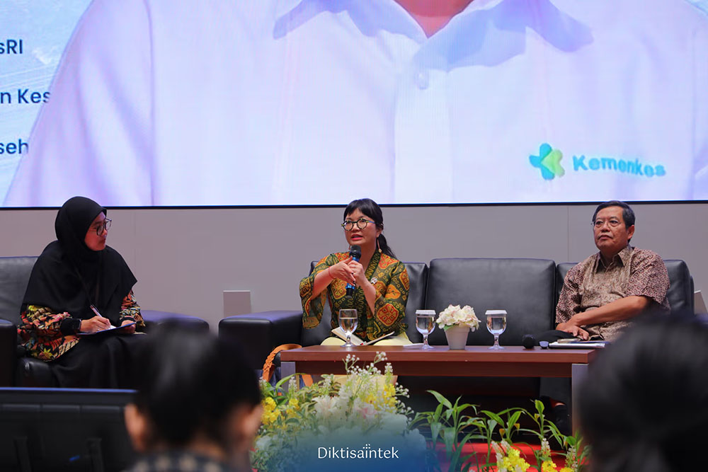 : Wakil Menteri Pendidikan Tinggi, Sains, dan Teknologi (Wamendiktisaintek) Stella Christiedalam Health Tech Festival yang diselenggarakan Universitas Bina Nusantara (BINUS) (Foto: Dok Kemdiktisaintek)