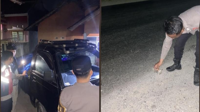 Satlantas Pesawaran Gerak Cepat Tangani Kecelakaan di Desa Wiyono