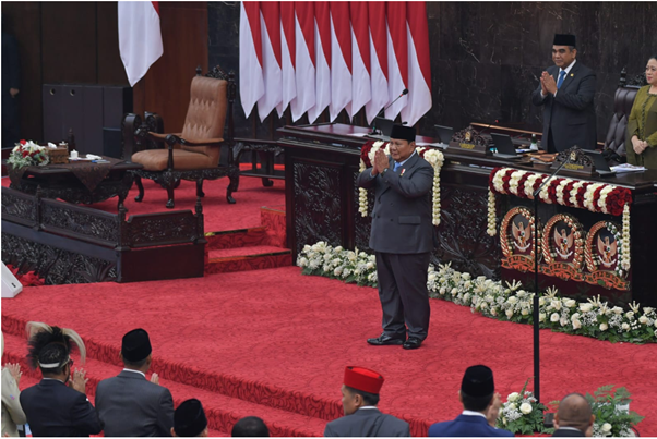 : Presiden Republik Indonesia Prabowo Subianto dalam Pidato Presiden RI dalam Rangka Penyampaian RUU APBN 2027 dan Nota Keuangan di Gedung Parlemen, Jakarta, Kamis (14/8/2026) mengatakan mengajak seluruh masyarakat untuk berpartisipasi aktif dalam Sensus Ekonomi 2026 dengan memberikan data secara jujur dan akurat. Foto: Infopublik.id/Amiri Yandi