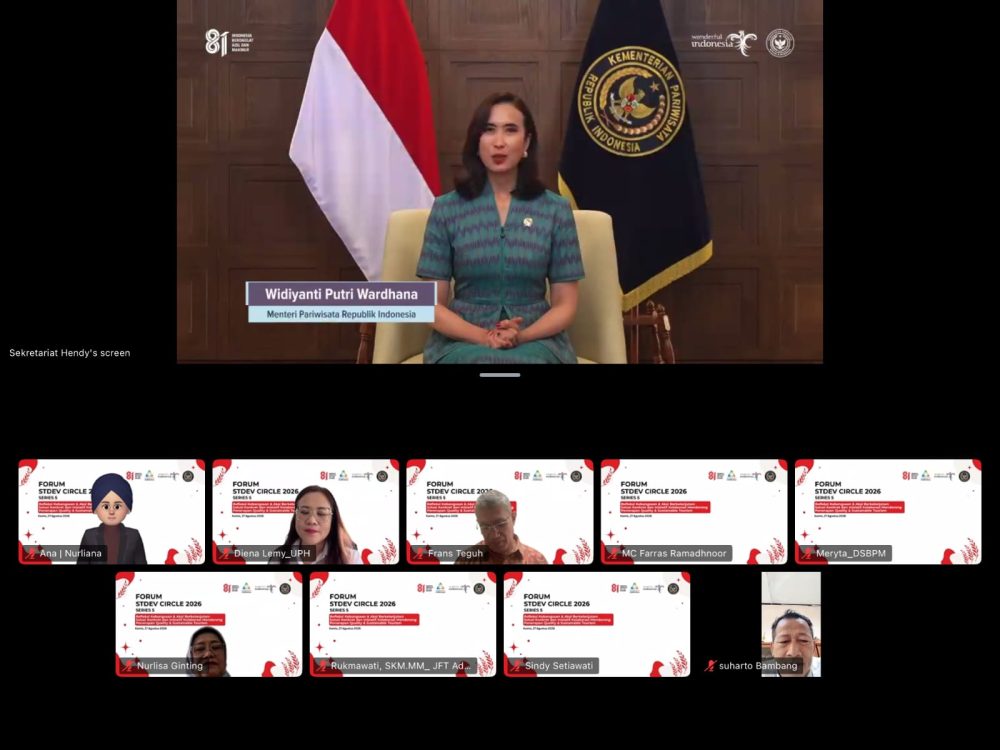 Siaran Pers: Kemenpar dan ISTC Gelar STDev Forum Series #5 Wujudkan Pariwisata Berkualitas