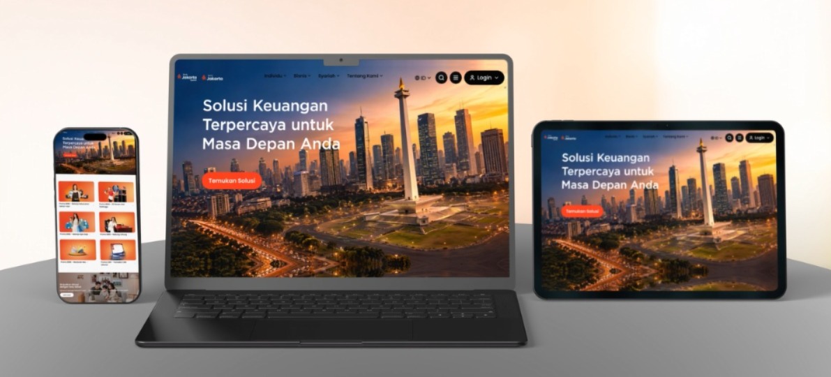 : Ilustrasi platform digital Bank Jakarta