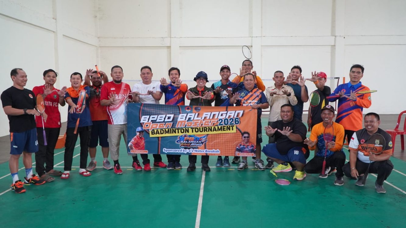 : Badan Penanggulangan Bencana Daerah (BPBD) Kabupaten Balangan menggelar BPBD Balangan Open Master 2026 Badminton Tournament.