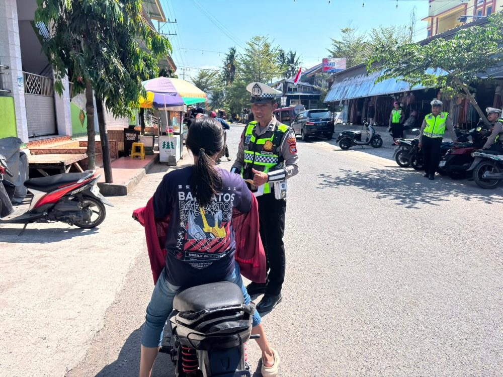Tekan Pelanggaran Lalu Lintas, Satlantas Majene Patroli di Sejumlah Titik