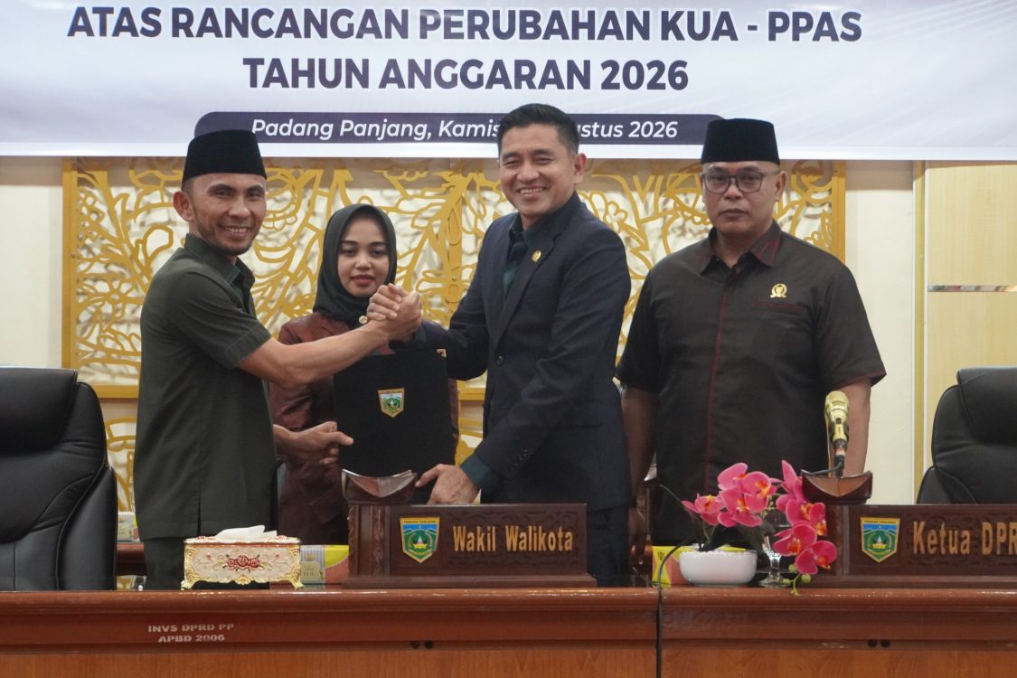 : Pemko Fokuskan Perubahan APBD 2026 pada Penguatan Ekonomi dan Lapangan Kerja. (foto: MC Padang panjang)