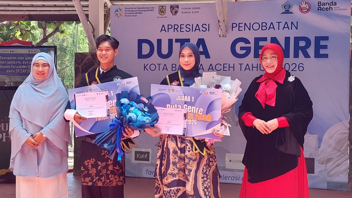 : Teuku M. Farza dan Cut Jihan Sherana Amanda dinobatkan sebagai Duta GenRe (Generasi Berencana) Putra dan Putri Kota Banda Aceh 2026