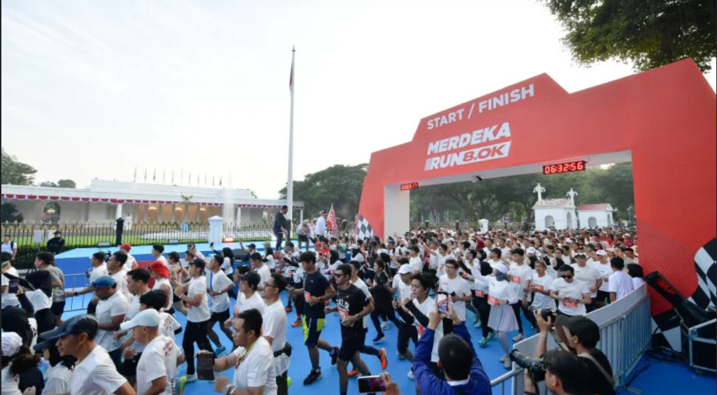 : Para peserta Merdeka Run yang dihelat Kemenpora RI pada tahun 2025. (Foto: Kemenpora)
