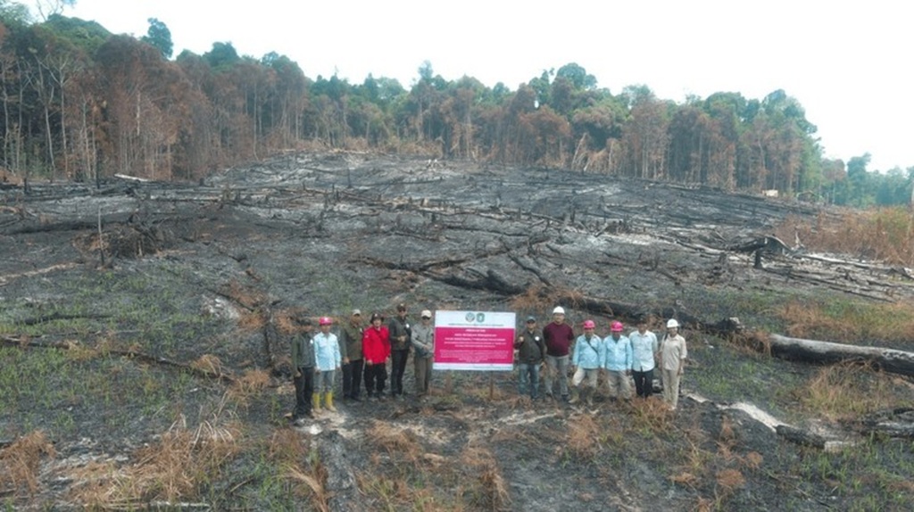 : Kementerian Kehutanan menjatuhkan sanksi administratif kepada enam perusahaan pemegang Perizinan Berusaha Pemanfaatan Hutan (PBPH) setelah hasil pengawasan menemukan kebakaran hutan dan lahan (karhutla) pada areal yang mereka kelola dengan total luas mencapai 1.511,55 hektare di Kalimantan Barat, Kalimantan Tengah, dan Kalimantan Timur. (foto: Humas Kemenhut)