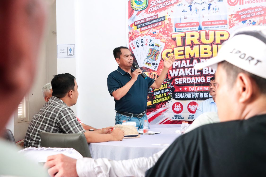 : Dalam rangka memeriahkan Hari Ulang Tahun (HUT) ke-81 Kemerdekaan Republik Indonesia 2026, Pemerintah Kabupaten (Pemkab) Sergai menggelar Perlombaan Trup Gembira Antar- Perangkat Daerah, di Sei Rampah, Minggu (16/8/2026)/ MC Sergai.