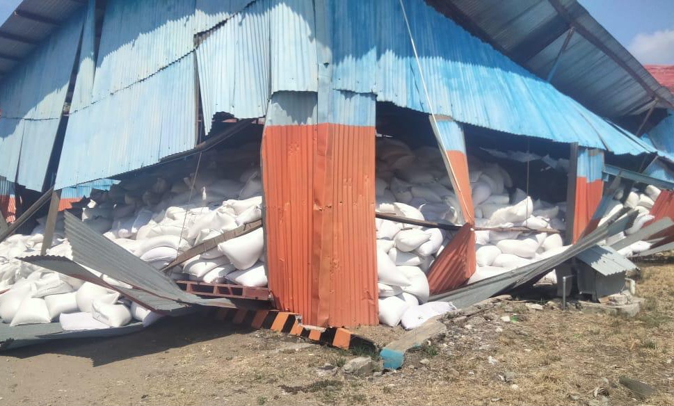 : Kerusakan bangunan terdampak gempa bumi M7,7 di Kabupaten Manggarai Timur, NTT. (Dok. BPBD Manggarai Timur)