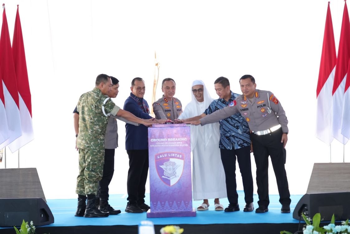 Wujudkan Pelayanan Prima, Kapolda Sumsel Pimpin Ground Breaking Gedung BPKB
