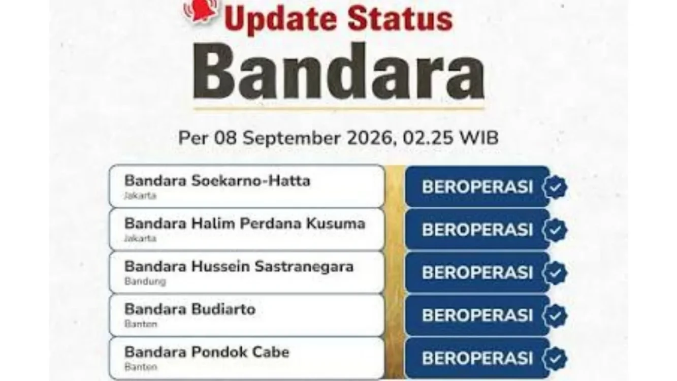 Bandara Soetta Sudah Dibuka Hari Ini,