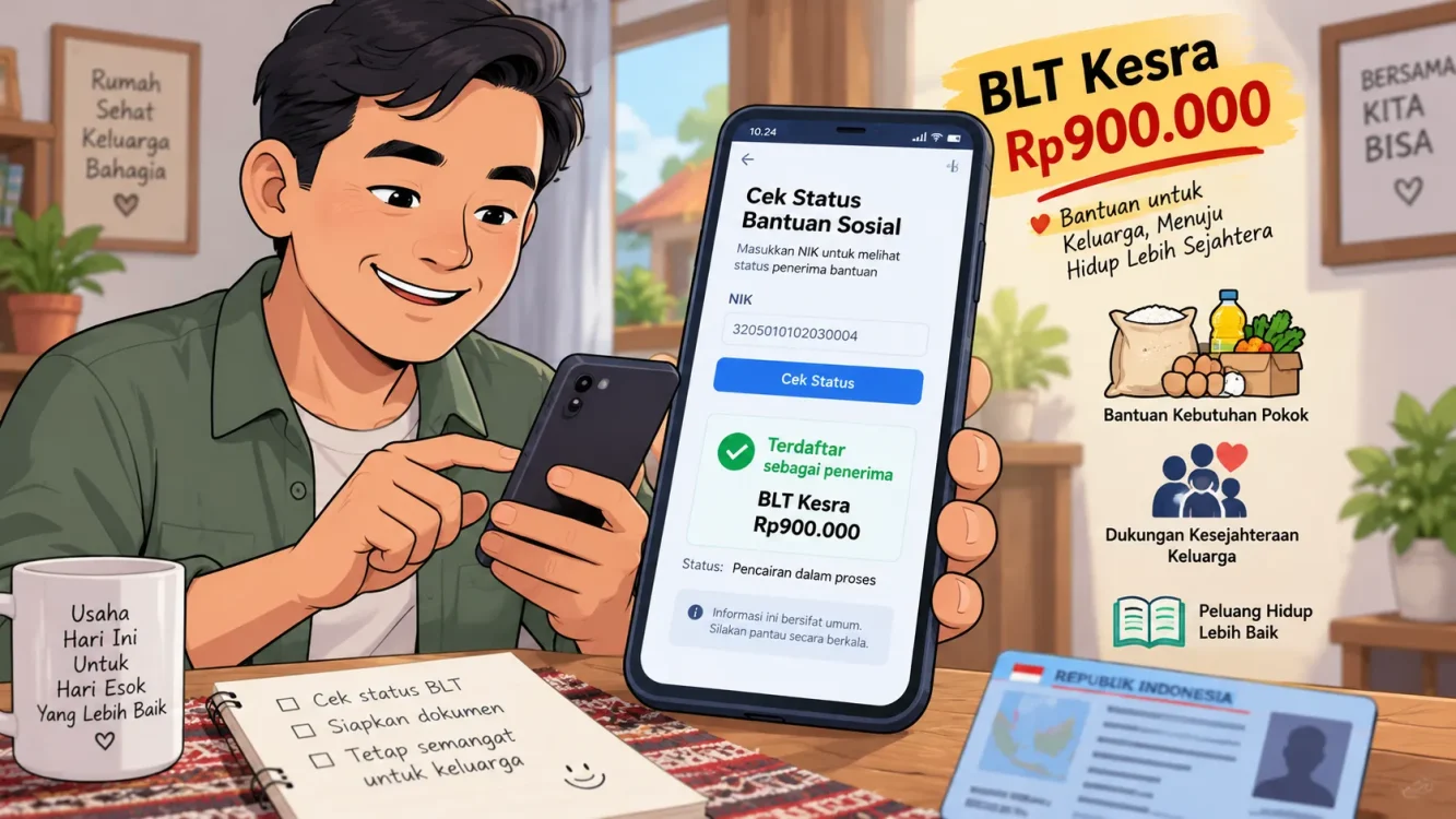 Cara Cek BLT Kesra Rp900.000 dan Desil Bansos September 2026