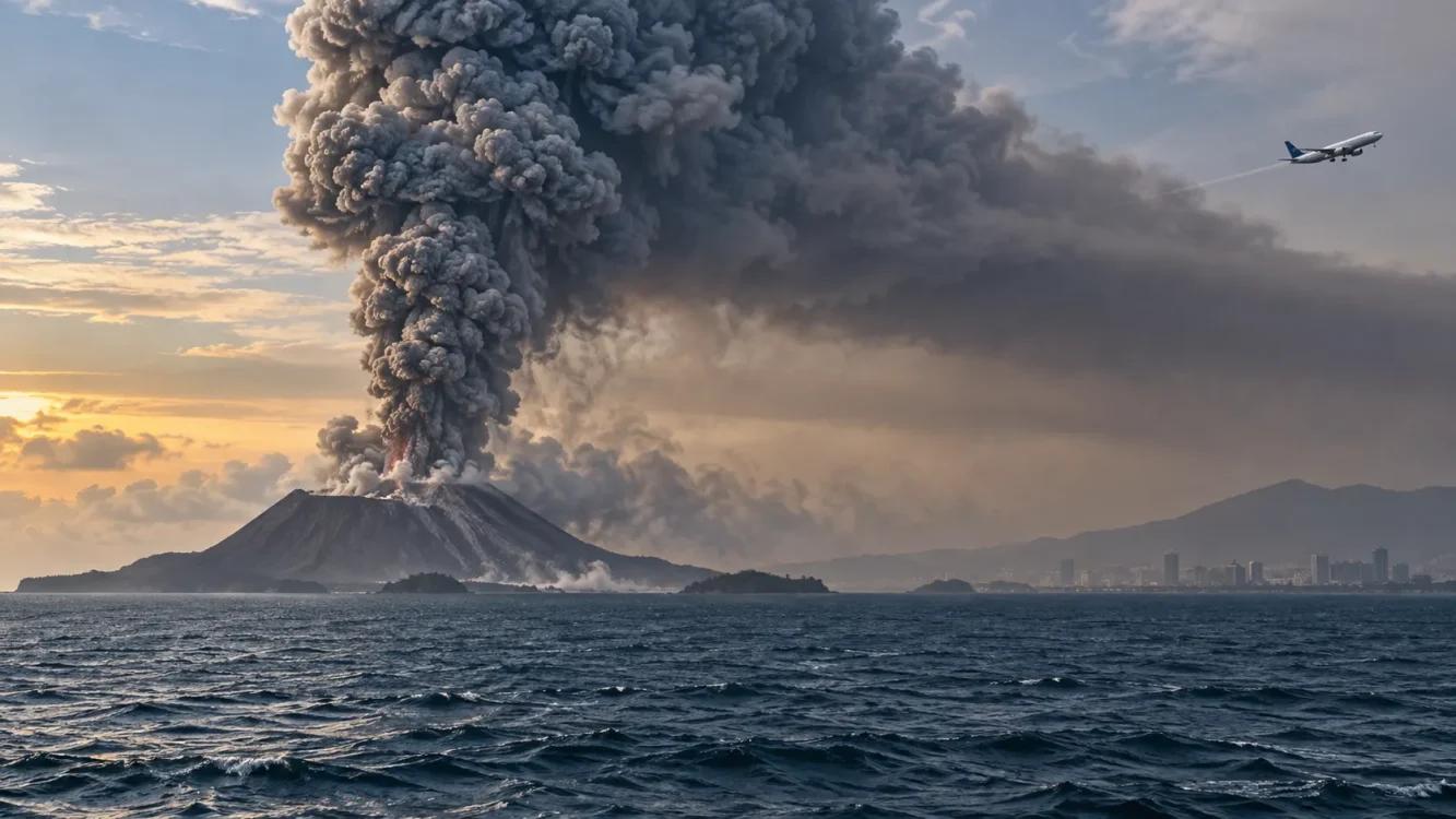 Gunung Anak Krakatau Level Siaga, BMKG Ungkap Arah Abu Vulkanik dan Kondisi Selat Sunda