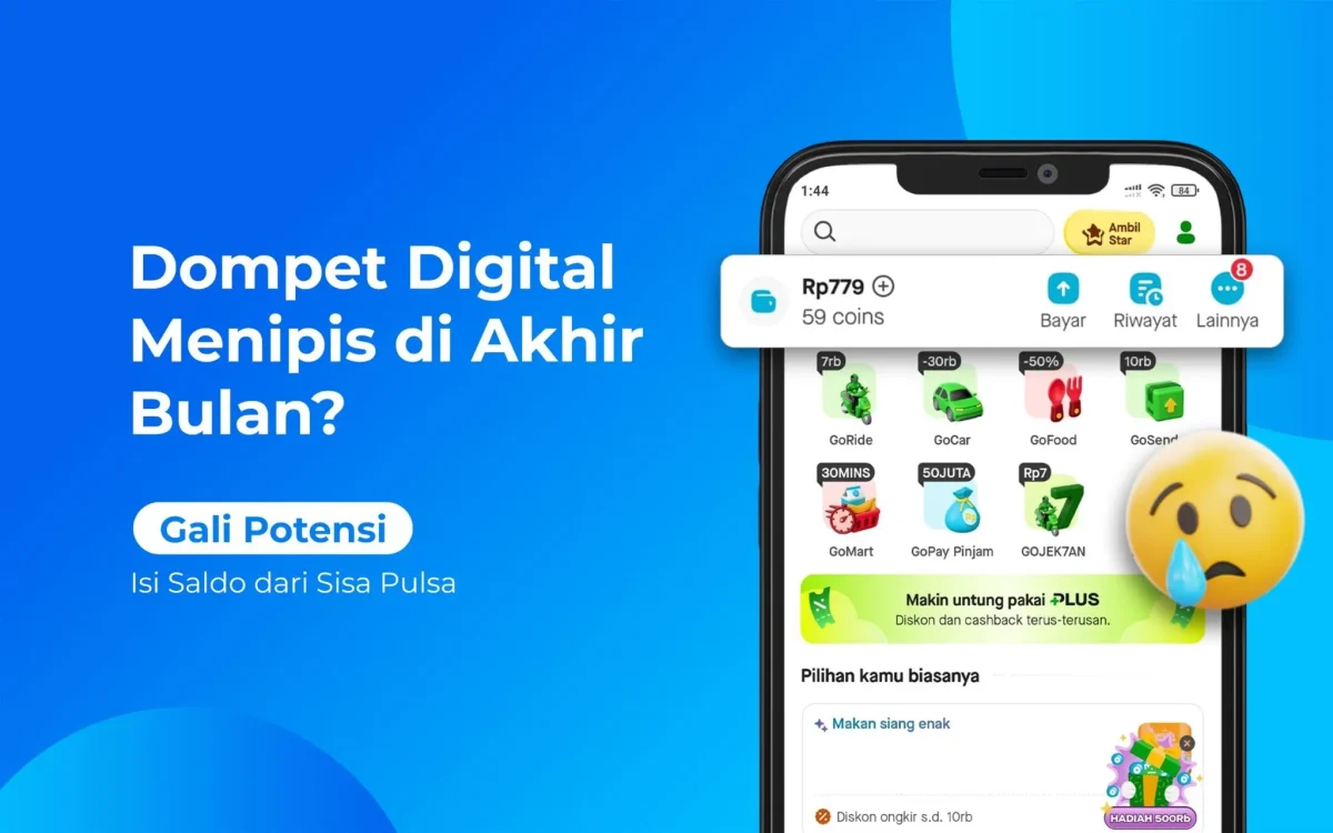 Ilustrasi gambar dompet Digital
