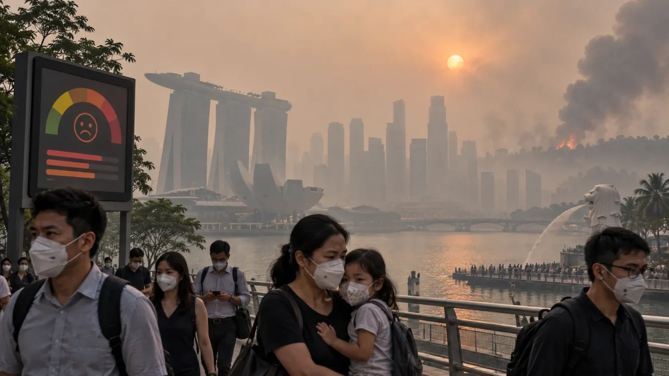 Karhutla Indonesia Jadi Sorotan, Asap Pekat Bergerak hingga Singapura