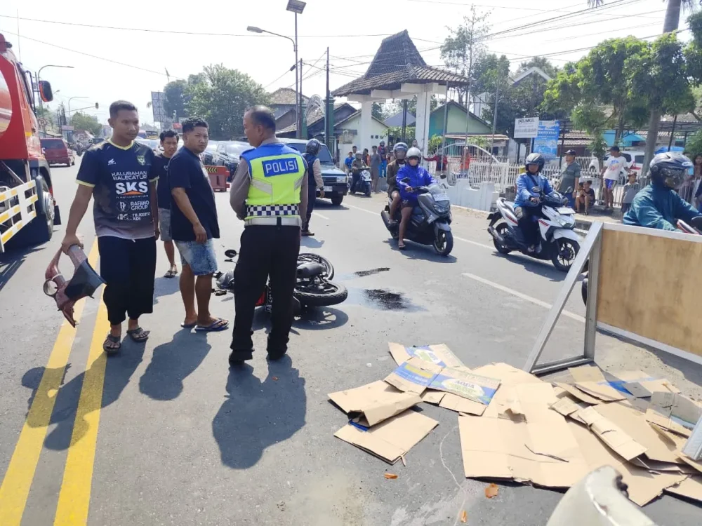 Motor Diduga Keluar Jalur, Pengendara Tewas Usai Bertabrakan dengan Truk Tangki di Jalan Wates Sleman
