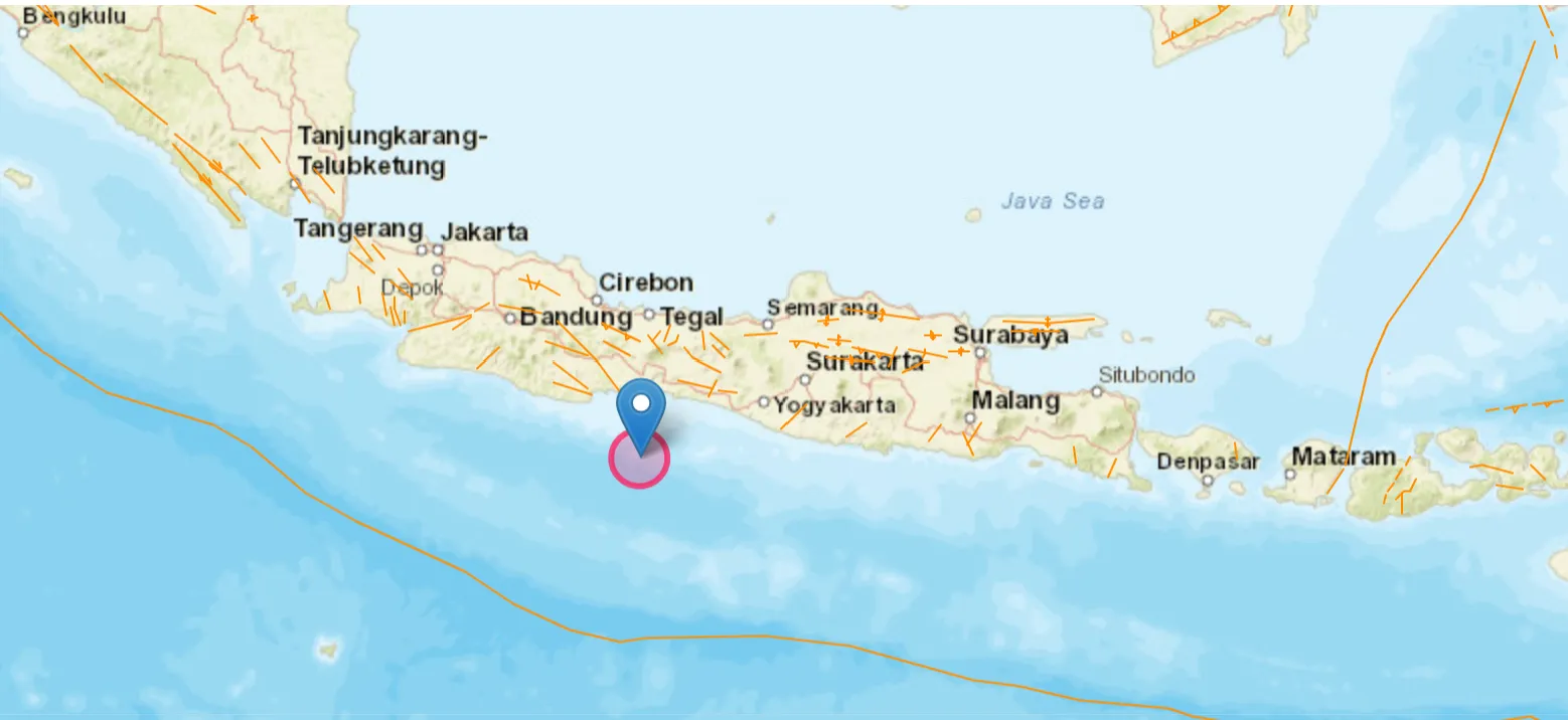 Gempa M5,4 Guncang Tenggara Cilacap, Getaran Dirasakan hingga DIY