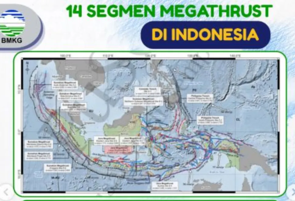 BMKG Ungkap 14 Zona Gempa Bumi Megathrust, Aceh-Andaman Berpotensi M9,2 dan Jawa M9,1