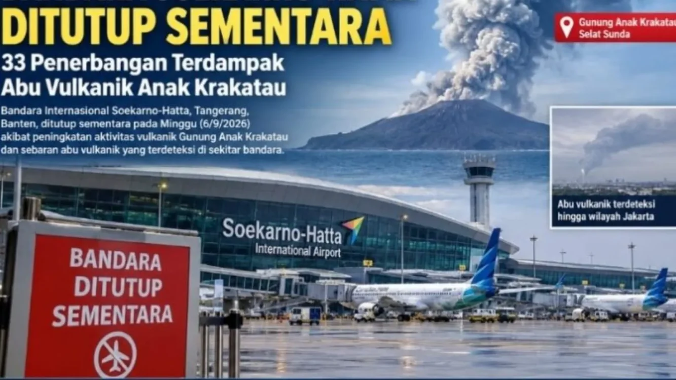 Soekarno-Hatta Hentikan Operasional Penerbangan