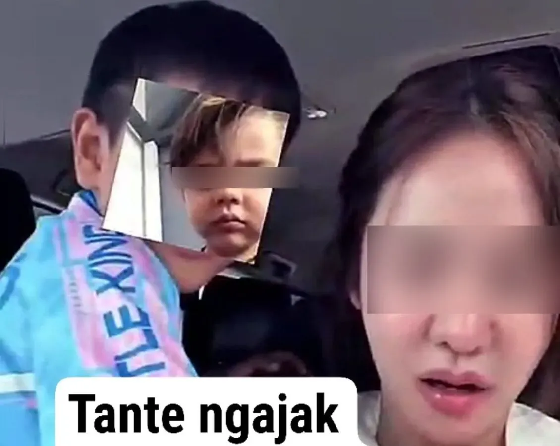 Viral Video 16 Detik Tante Ajak Ponakan Main di Mobil