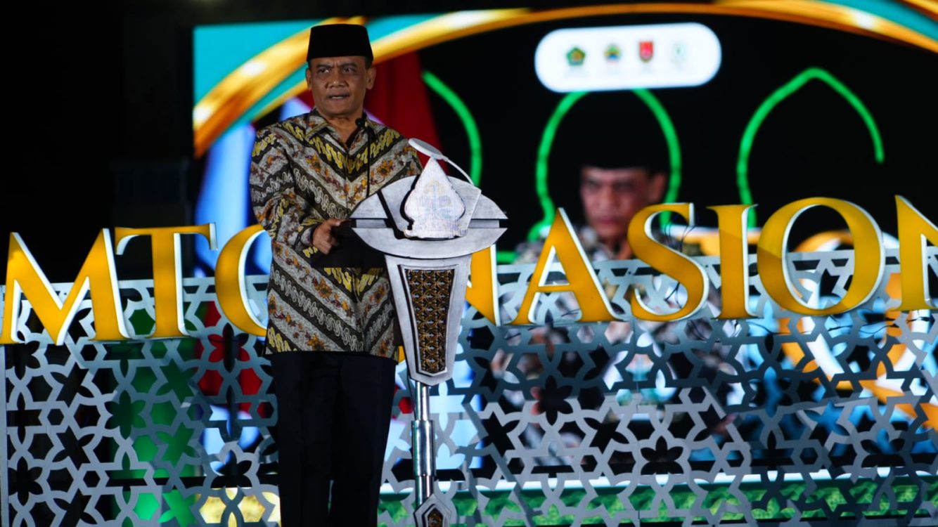 : Gubernur Jawa Tengah Ahmad Luthfi menekankan, kehadiran para kafilah dan pimpinan daerah dari berbagai wilayah Indonesia menunjukkan bahwa MTQ Nasional XXXI Tahun 2026 memiliki dimensi sosial dan kebangsaan yang kuat. (Foto: Humas Kemenag)