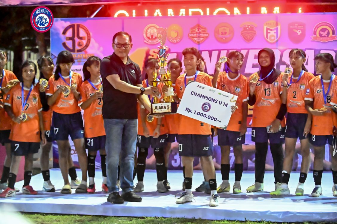 Anniversary Pertama Arema FC Women Academy, Turnamen Sepak Bola Putri U-10 dan U-14 Dapat Apresiasi Sekda Kota Semarang