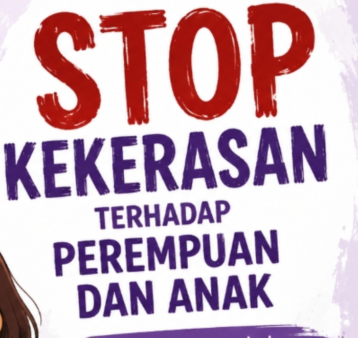 : Ilustrasi stop kekerasan pada perempuan dan anak