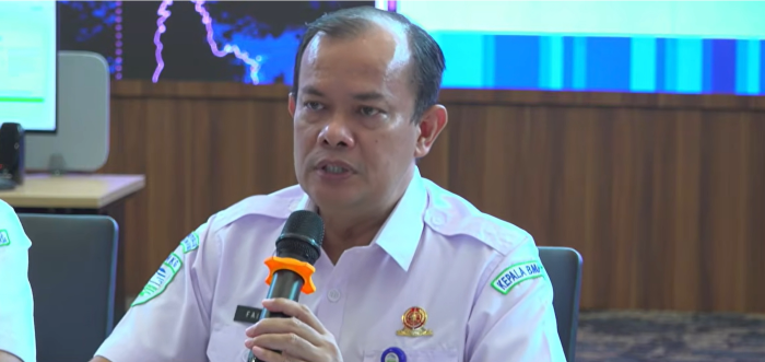 : Kepala BMKG Teuku Faisal Fathani saat konferensi pers Prediksi Musim Hujan 2026-2027. (BMKG)