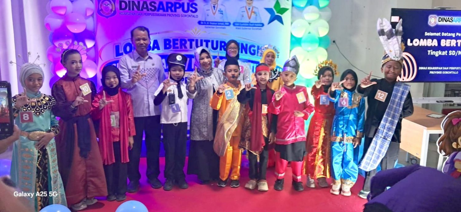 : Para juara Lomba Bertutur Tingkat SD/MI se-Provinsi Gorontalo Tahun 2026. (foto PPID)