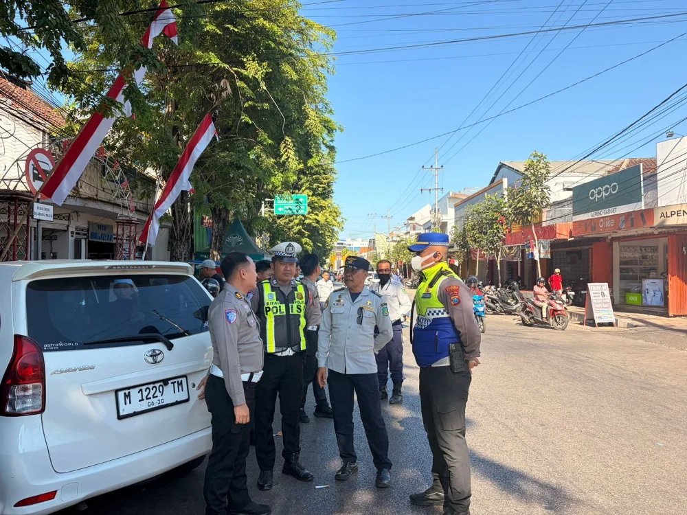 Cegah Gangguan Lalu Lintas, Satlantas Polresta Sumenep Petakan Titik Rawan di Jalan Diponegoro