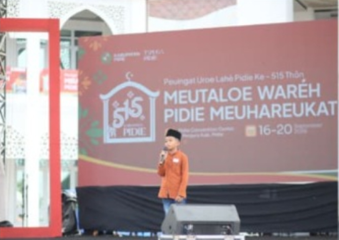 : Panggung di kompleks Pidie Convention Center (PCC)