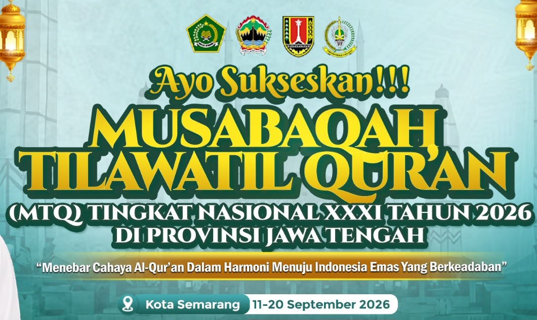 : Flyer Musabaqah Tilawatil Qur'an Tingkat Nasional XXXI Tahun 2026 di Semarang, Jawa Tengah. (Kemenag)