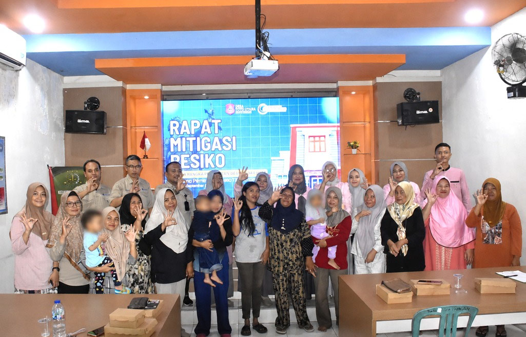 : Rapat mitigasi risiko Hak Asasi Manusia (HAM) di Desa Toto Utara, Kecamatan Tilongkabila, Kabupaten Bone Bolango, Kamis (3/9/2026). (F.AKP-KemenHAM)