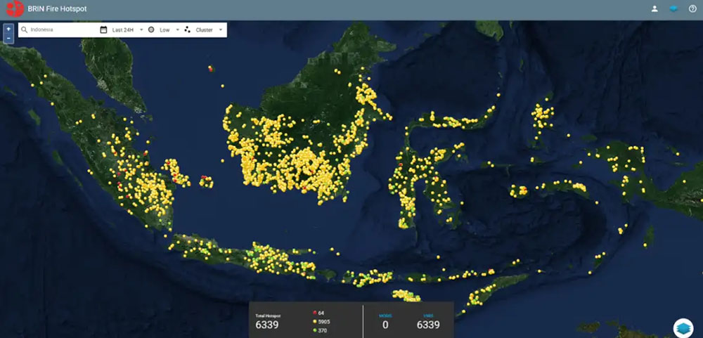 : Badan Riset dan Inovasi Nasional (BRIN) memperkuat sistem pemantauan titik panas (hotspot) berbasis satelit untuk memperpendek waktu antara munculnya indikasi kebakaran hutan dan lahan (karhutla) dengan respons di lapangan. (Foto: Dok BRIN)