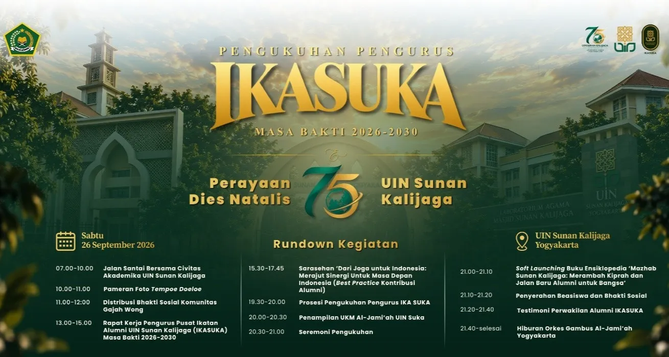 Dies Natalis UIN Sunan Kalijaga, Rektor akan Kukuhkan Pengurus IKASUKA
