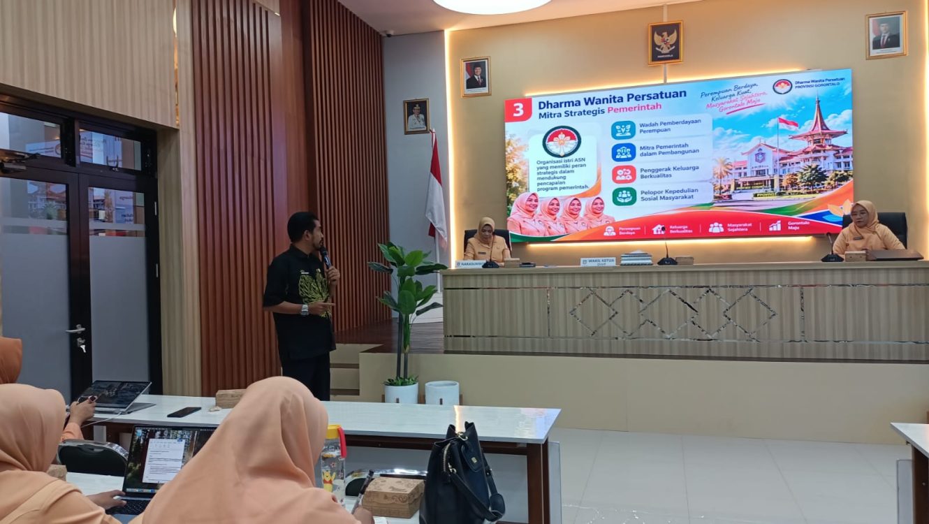 : Penataan dan Penguatan Tata Kelola Organisasi Dharma Wanita Persatuan (DWP) Provinsi Gorontalo. (foto FahmI)