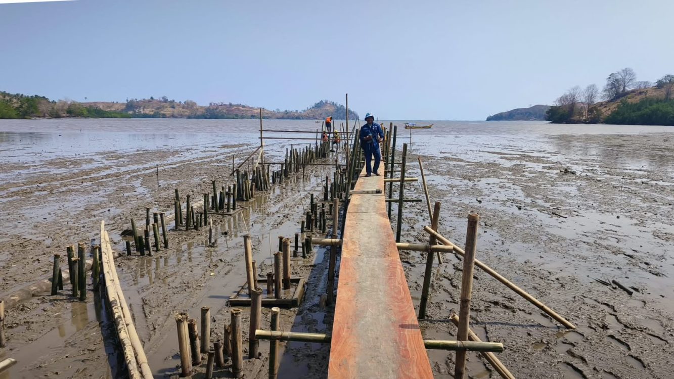 : Lokasi survey rencana pembangunan KNMP di Kabupaten Gorontalo Utara. (foto Yanto)