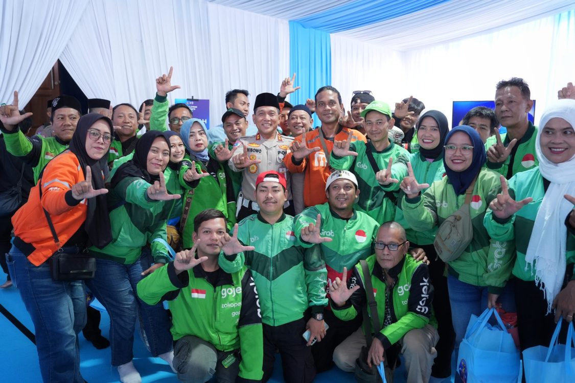Doa Bersama HUT ke-71 Lalu Lintas, Korlantas Polri Perkuat Sinergi dengan Komunitas Ojol
