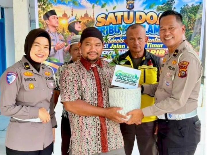 Doa Bersama untuk Keselamatan, Satlantas Pelalawan Rangkul Komunitas Ojol