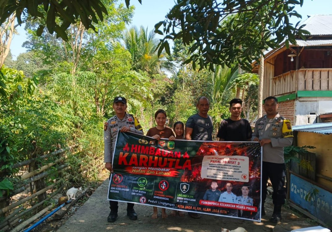 Door to Door Cegah Karhutla, Polda Sumsel Edukasi Masyarakat di Empat Lawang