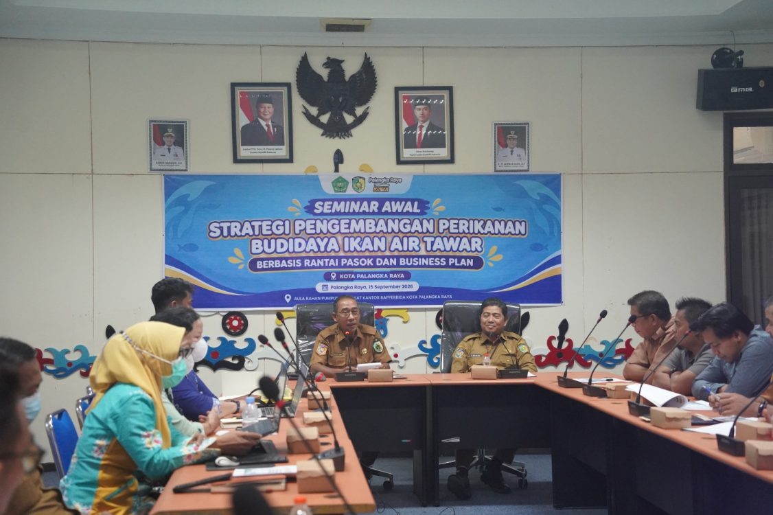 : Dorong sektor perikanan, Pemko Palangka Raya susun kajian Stratebis Budidaya Ikan Air Tawar.- Foto: Mc.palangka Raya