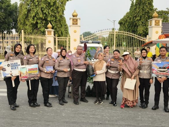 Edukasi Keselamatan di CFD Pekanbaru, Polantas Riau Ajak Warga Peduli Lingkungan