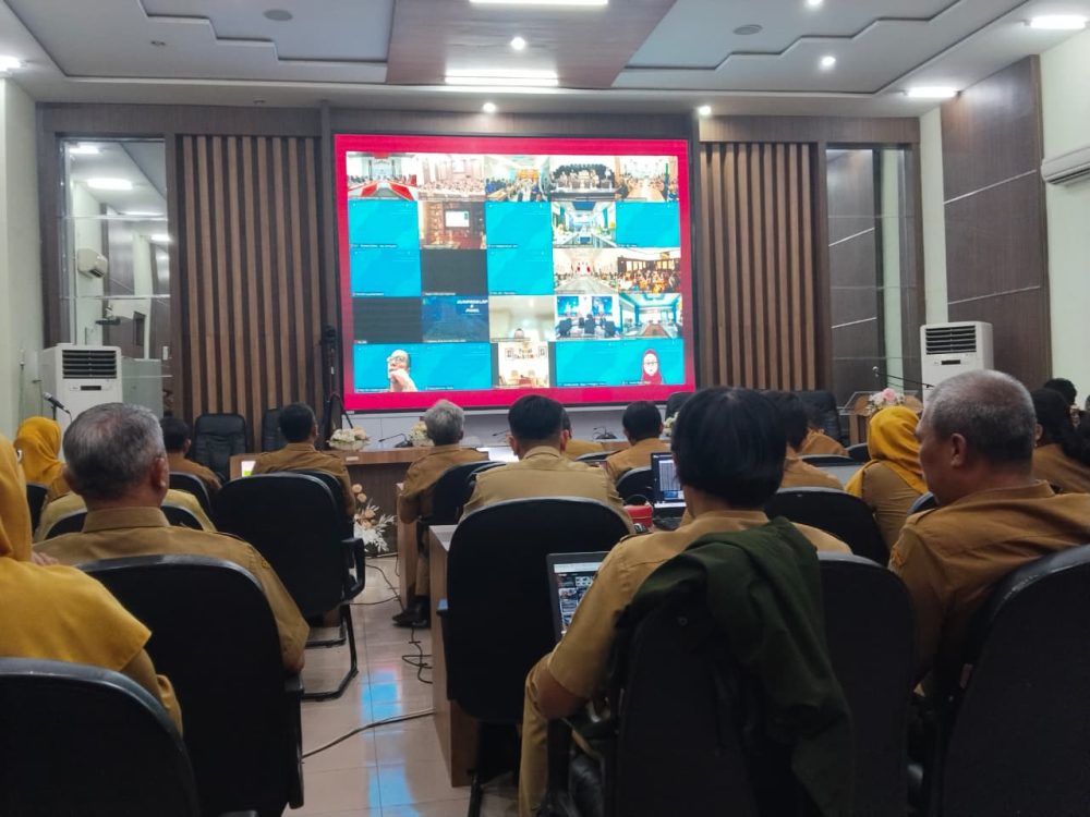 : Pemerintah Kabupaten Demak menjalani Penilaian Interviu Evaluasi Kinerja Pemerintah Digital 2026 yang dilaksanakan oleh Kementerian Pendayagunaan Aparatur Negara dan Reformasi Birokrasi (PANRB) secara daring dari Gedung Grhadika Bina Praja, Selasa (22/9/2026) - Foto: Mc.Demak.