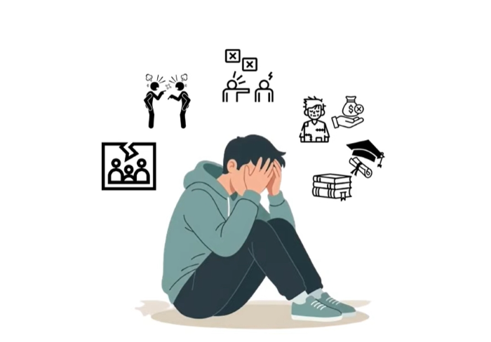 : Ilustrasi seseorang mengelami kelelahan fisik dan emosional (burnout). (Istimewa)