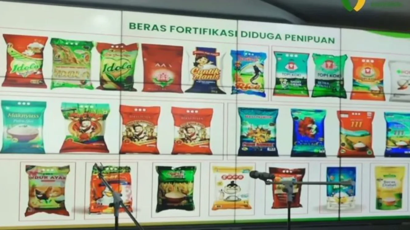 Temuan beras fortifikasi abal-abal itu disampaikan Menteri Pertanian